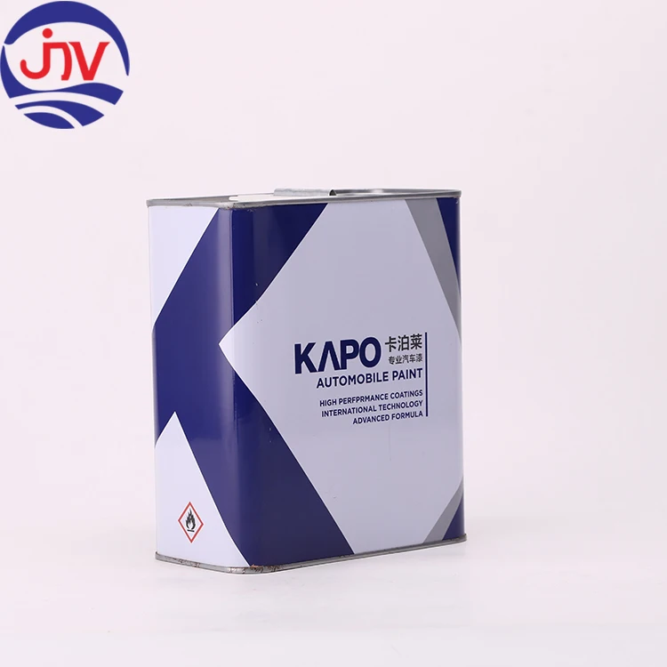 2.5L квадратная краска металлическая масляная упаковка Металлическая жестяная банка для моторного масла