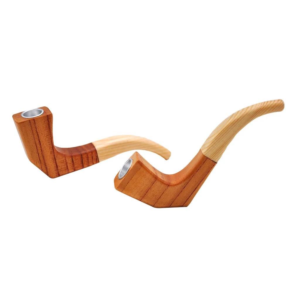 Manufacturers Direct Supply Of Wood Creative Curved Wood Pipes Wood Colored Metal Pipes