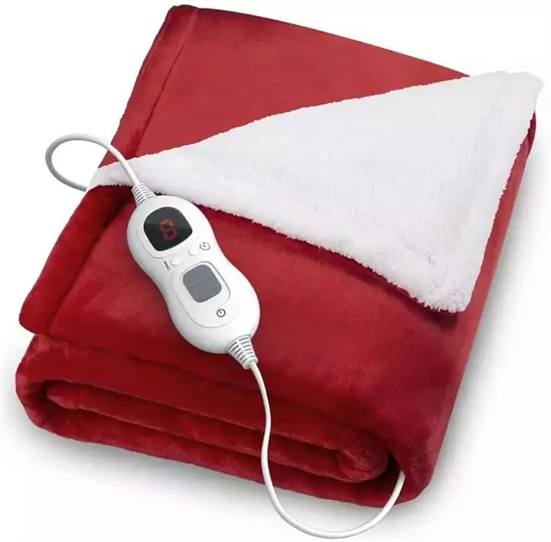 OEM supplier customized different Size Heating Blanket Reversible Heated Throw Electric Blanket