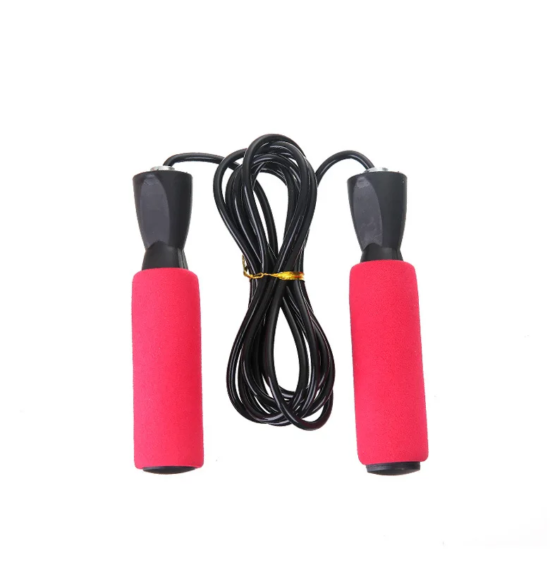 Wholesale adjustable Fitness non slip colourful Handle PVC Coated durable Steel Wire Speed Skipping Rope Jump Rope
