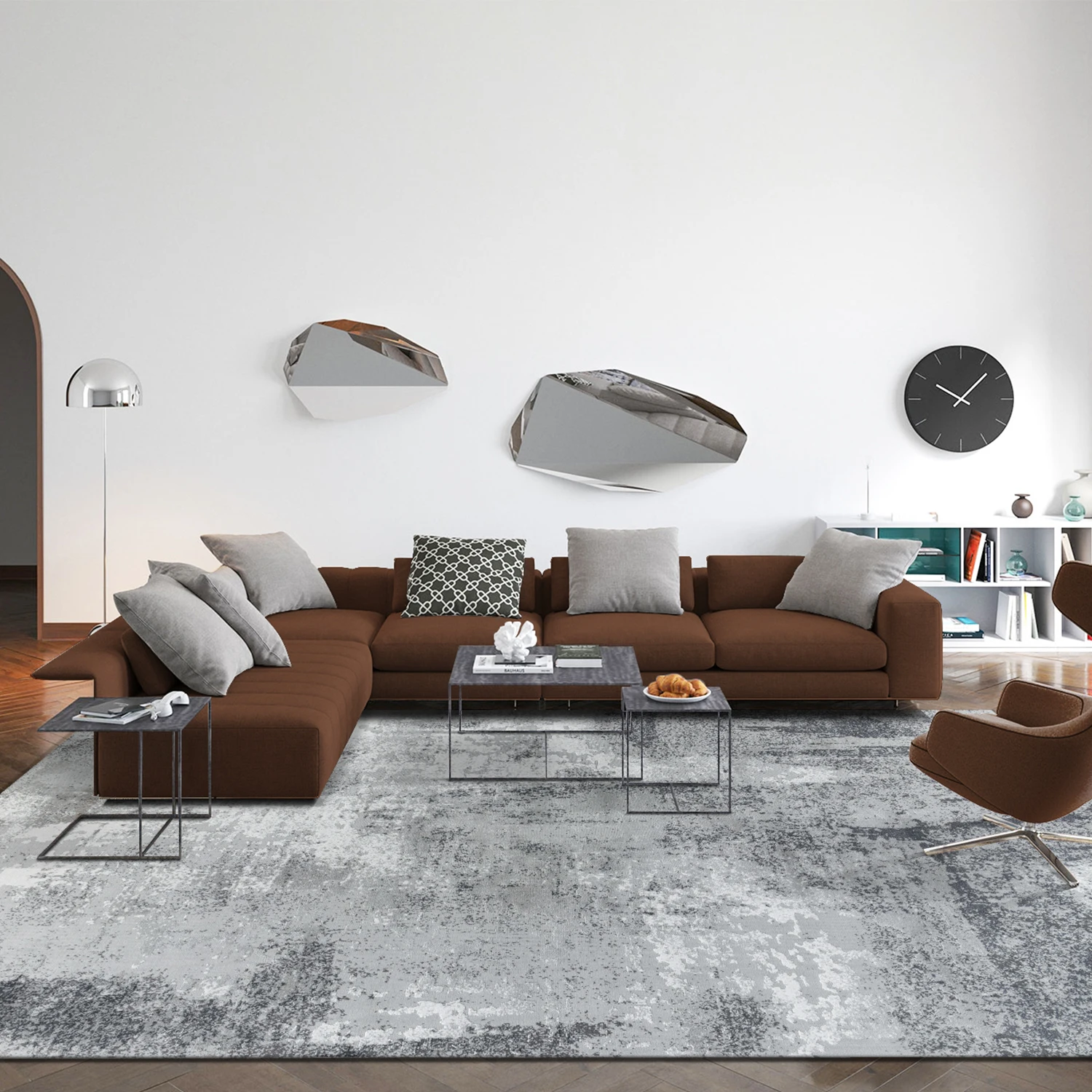 2023 European style jacquard floor carpet modern carpet living room carpet living room