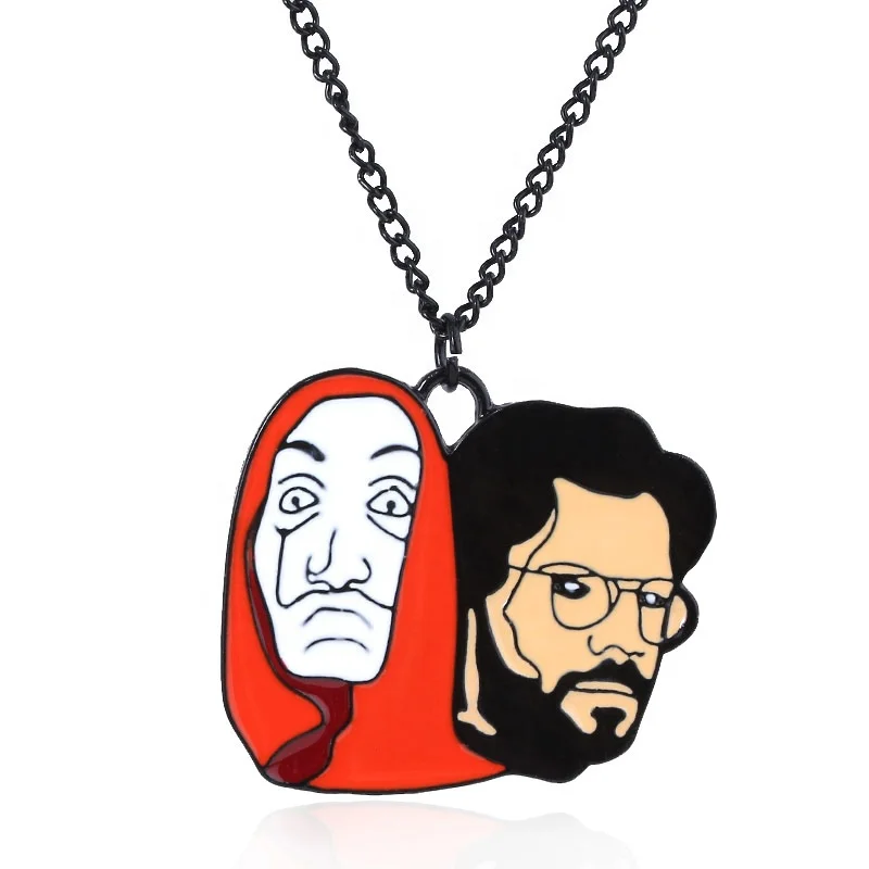 
The House of Paper Money Heist Keychain La Casa De Papel Salvador Funny Key Chain 