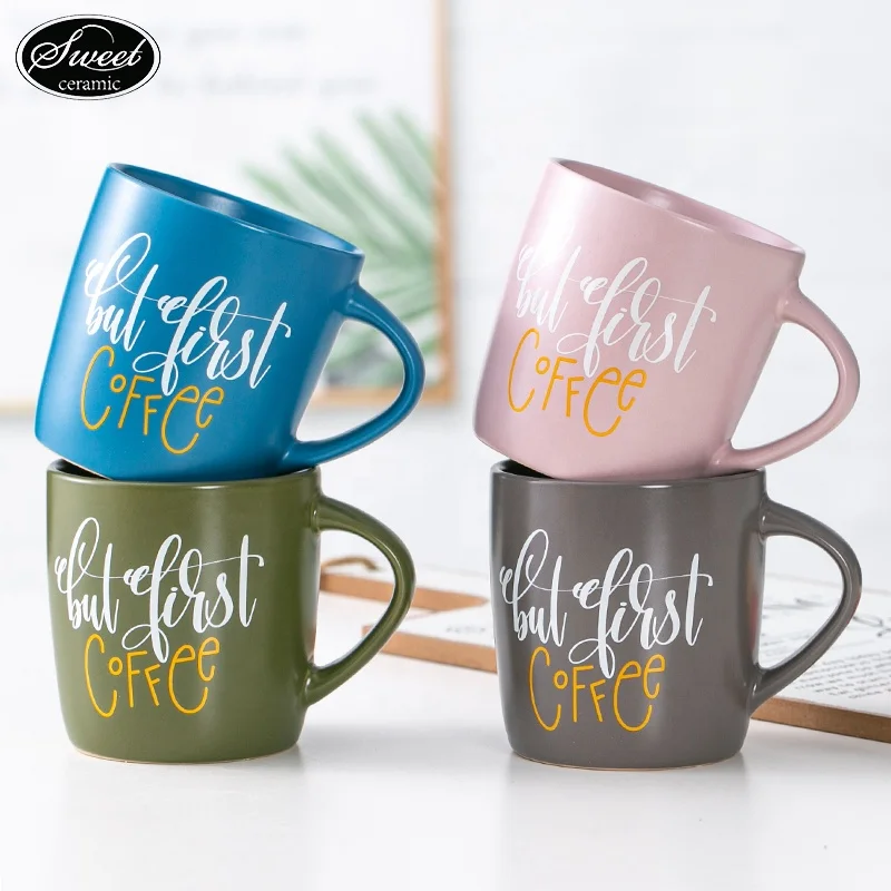 2024 best selling customize porcelain tea cup water beer  Christmas cup 350ml ceramic  coffee mug for gift