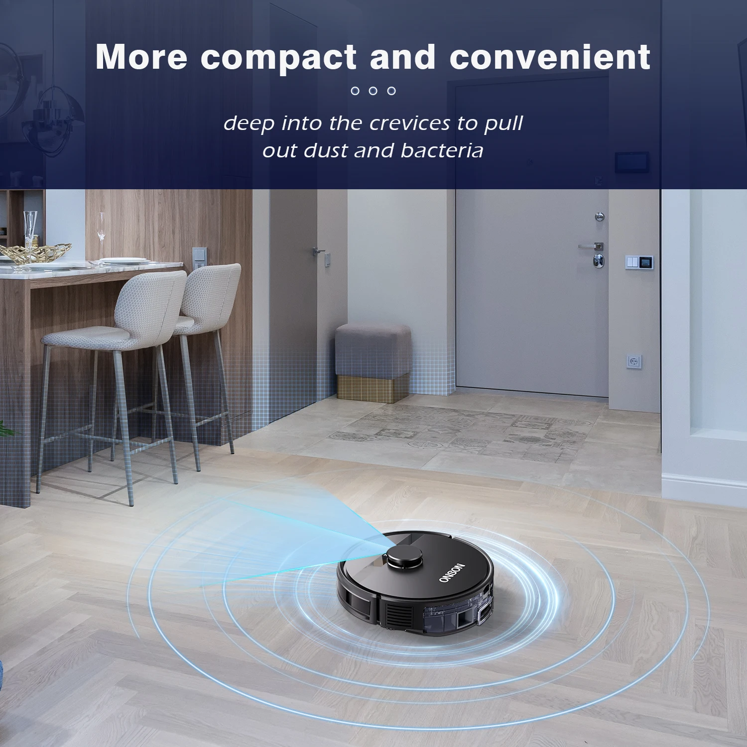 High Suction Self Empty Dust Disposal Vacuum Robot Floor Sweeping Machine Cleaner Large Home Cleaning Robot Mopping Cleaner