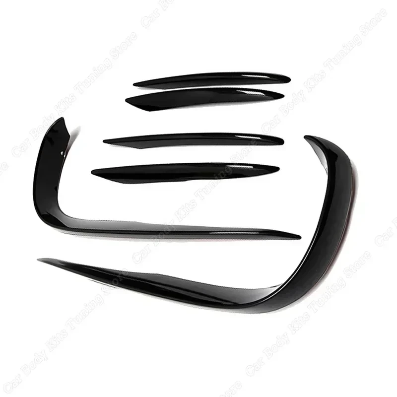 E-Class W213 S213 for AMG Line revamped front carbon fiber look front bumper