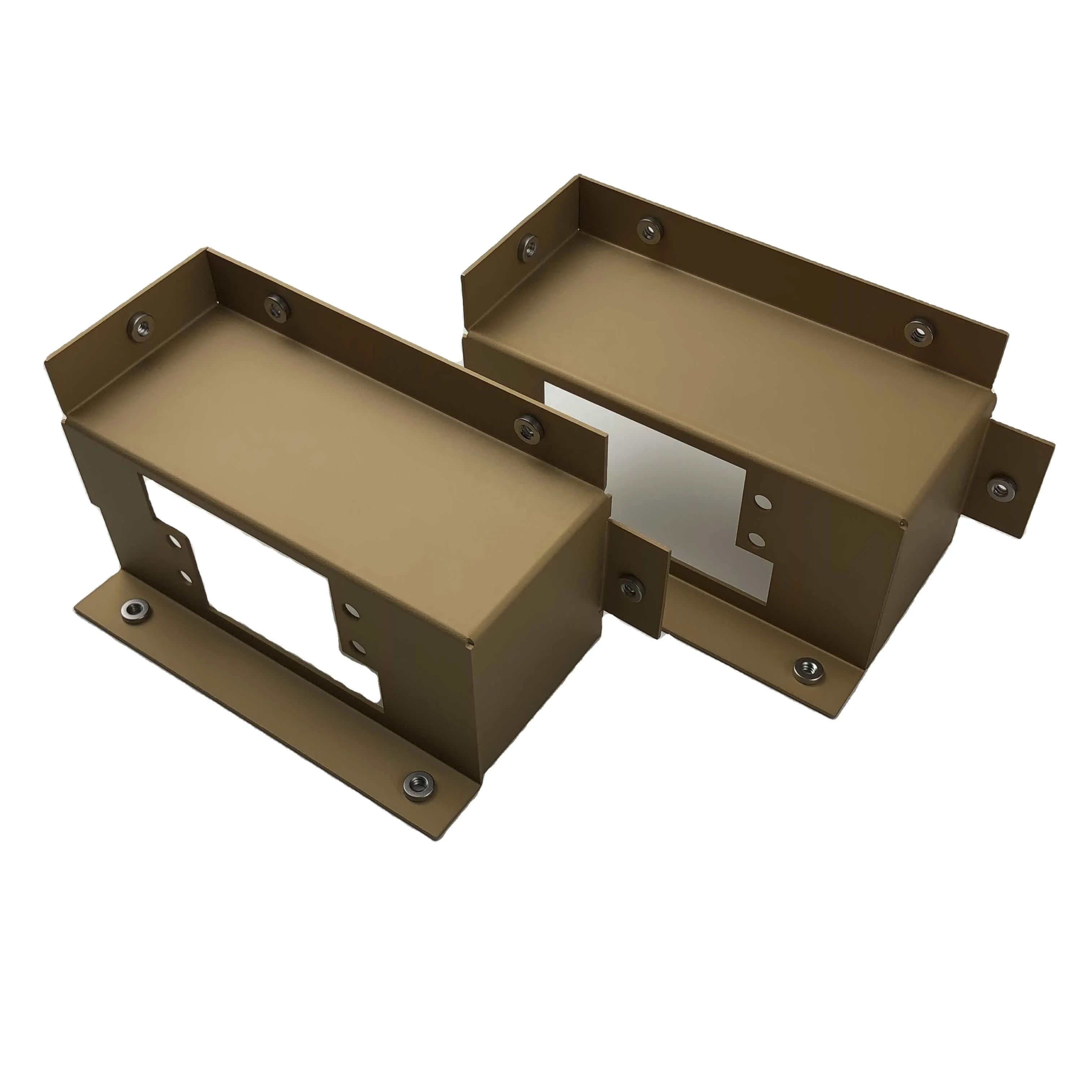 ISO certified factory green chrome sheet metal bracket laser cutting aluminum sheet metal fabrication service