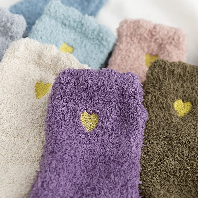 Fashion Woman Fluffy Fuzzy Warm Room Slipper Socks Warm Winter Women Indoor Sofa Sleep Fuzzy Floor socks