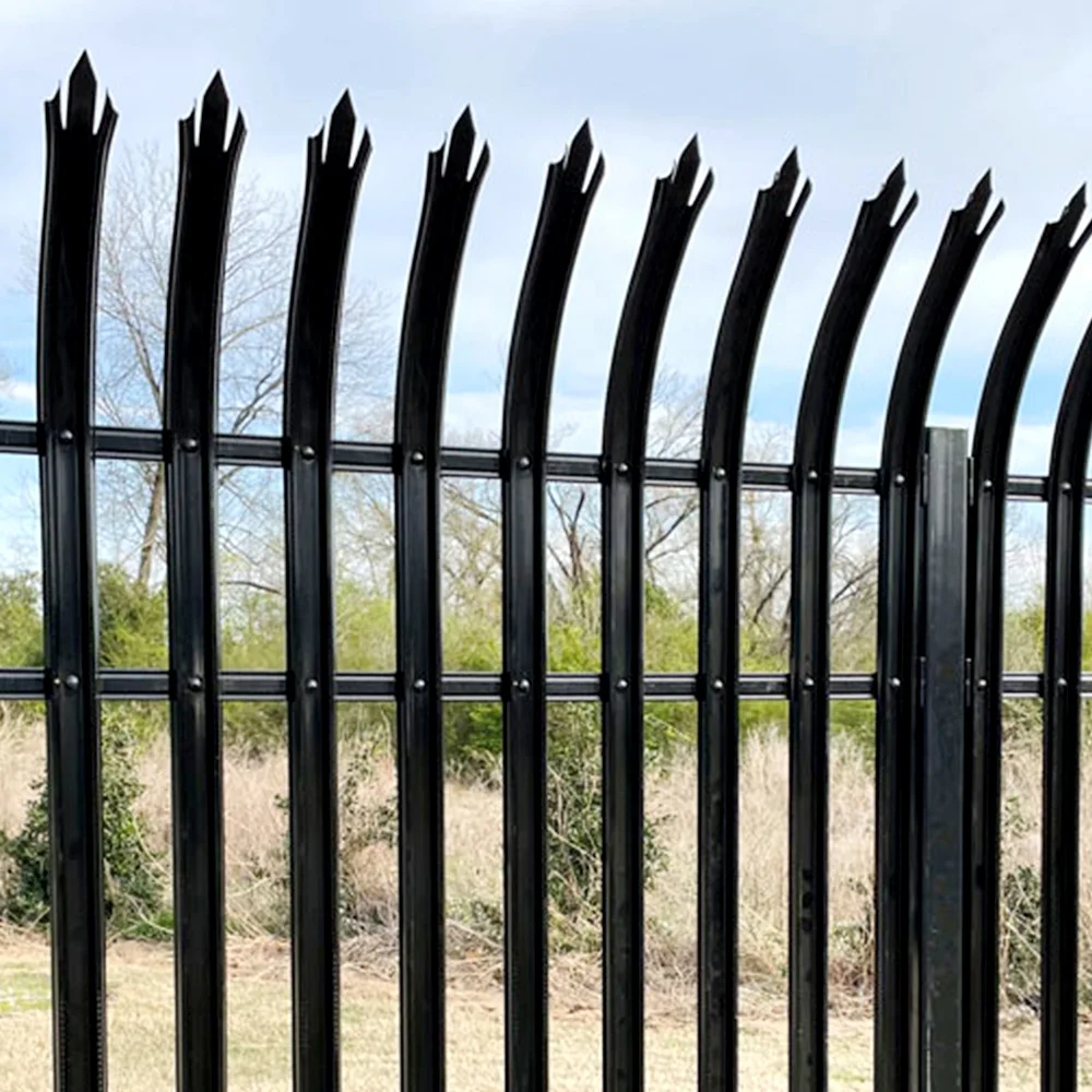 Euro steel fence panels hot dip galvanized metal w panel palisade fence