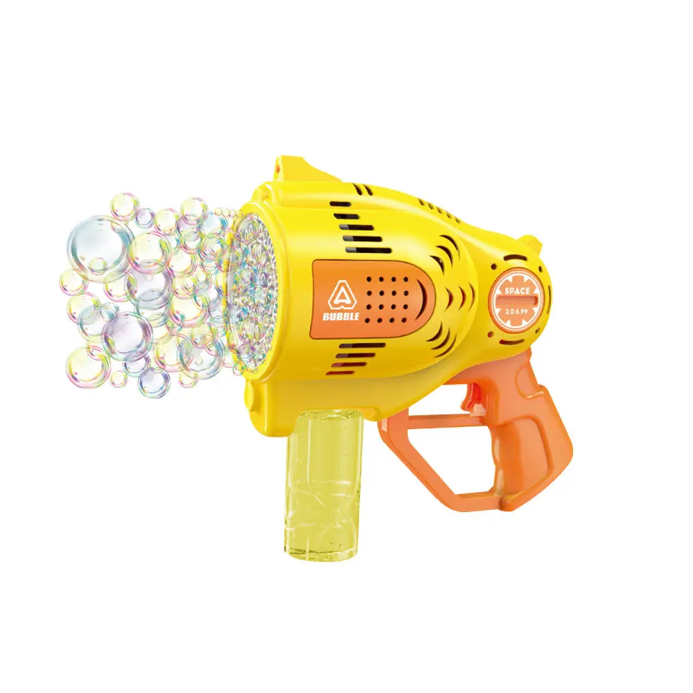 Machine Bubble gun for kids toy 57 holes automatic Toy Gun Rocket summer outdoor sound light wedding Party birthday gift