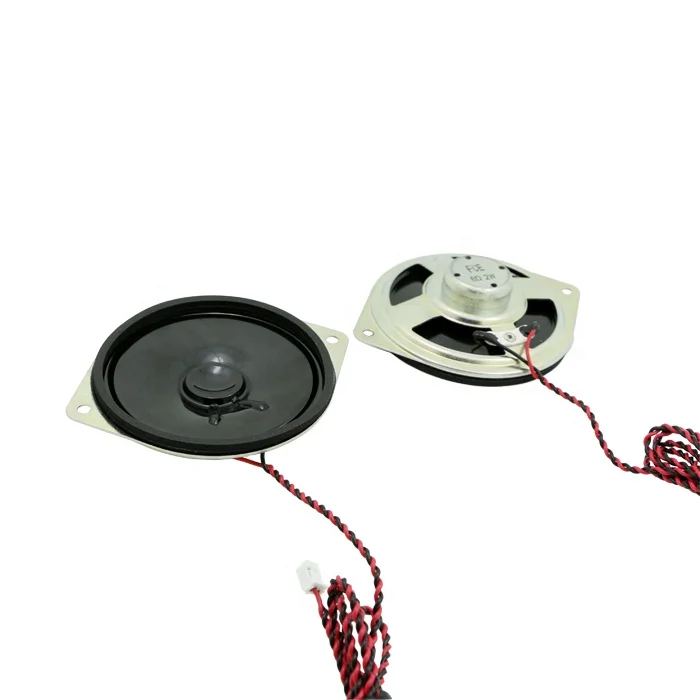 66mm 2.5inch 8 ohm 2w speaker component for vehicle intercom with mounting holes waterproof
