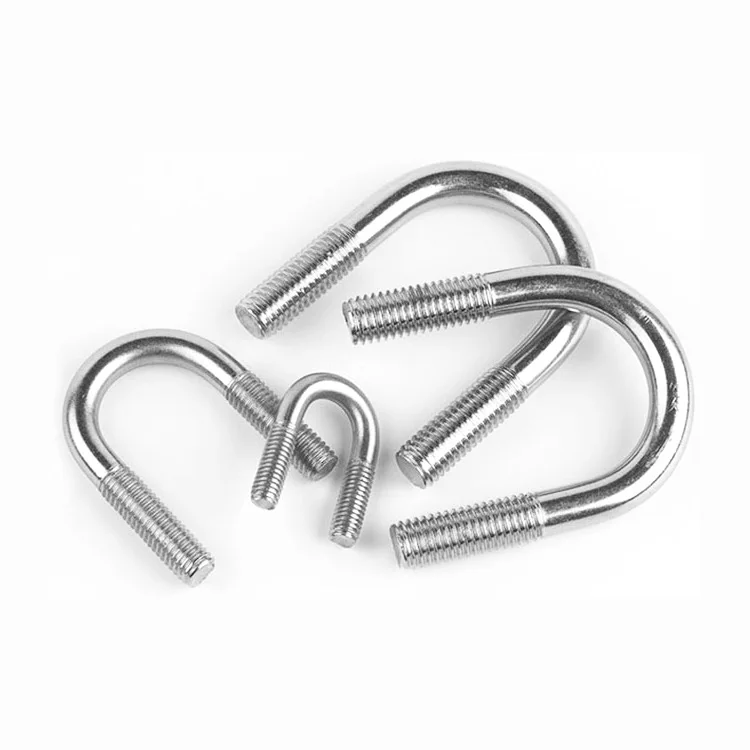 China Hot Dip Galvanized U Bolts Pipe Clamp High Strength U-Bolt nuts Square U-Bolts Professional Manufacturer