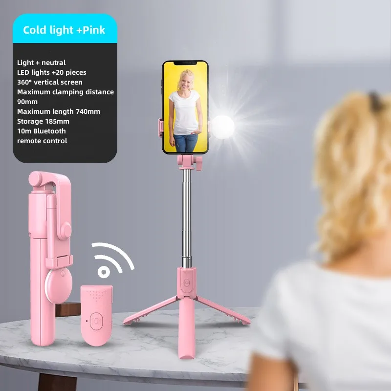 360 selfie stick Aluminium Alloy rotating tripod stand selfie stick tripod with wireless bluetooth remote selfie sticks