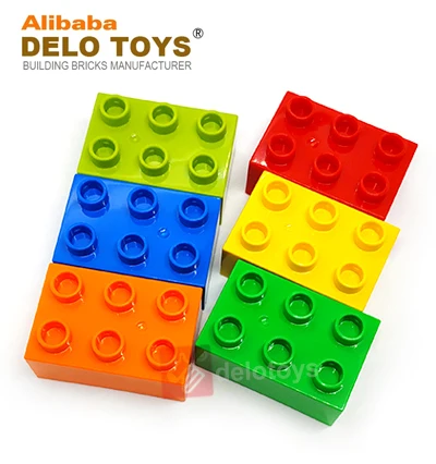 DELO TOYS  ( 6 Colors )  diy bricks toys building blocks 2*3  Plastic ABS  Brick 2 x 3  (JC031)