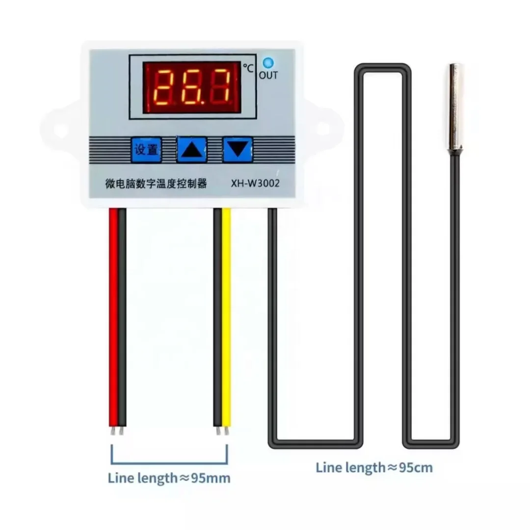 XH-W3002 светодиодный свет цифровой термостат DC 12V 24V48V AC 220V