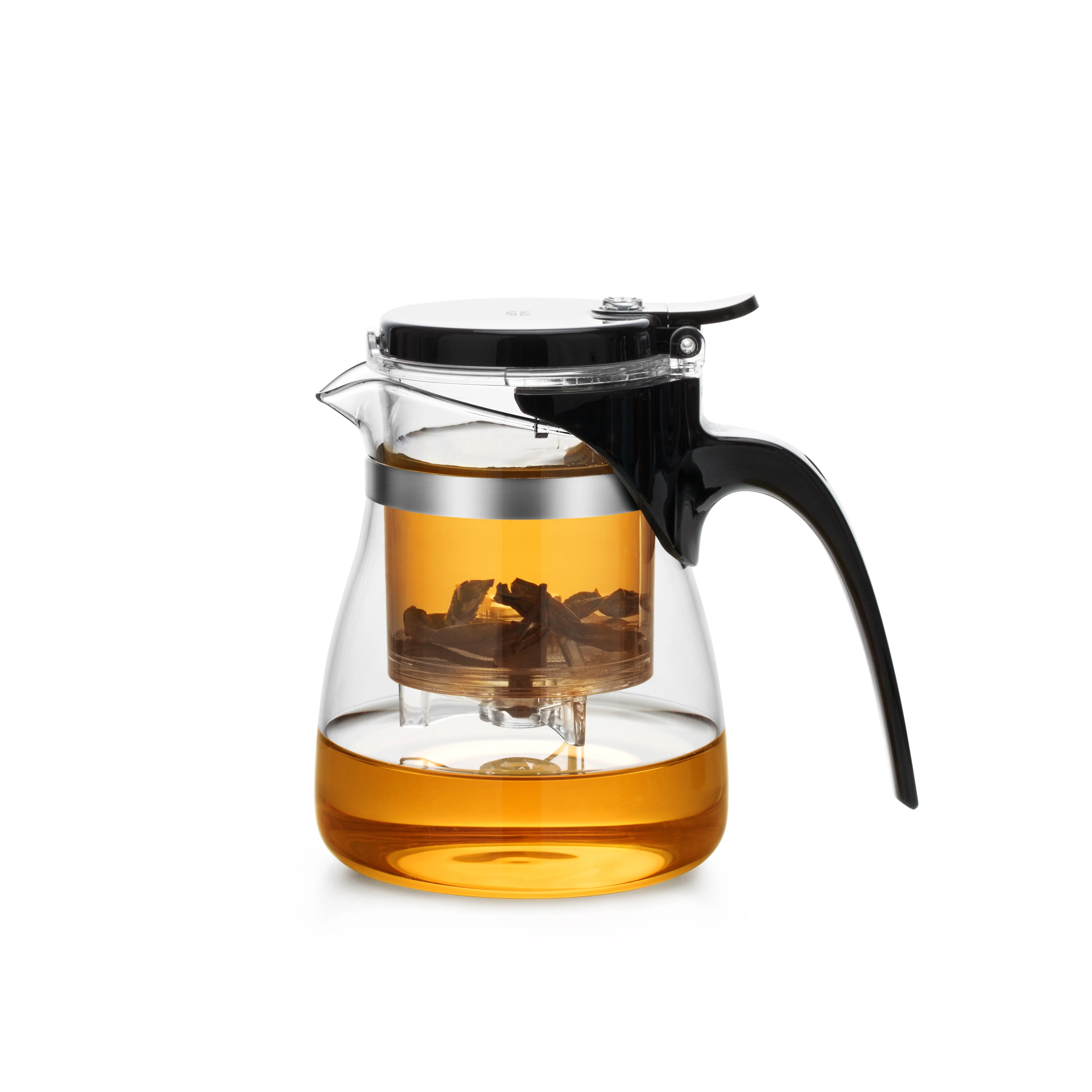 Premium Heat Resisting Glass Teapot Borosilicate Glass Tea Kettle Safe Glass Teapot With Removable Loose Tea Infuser