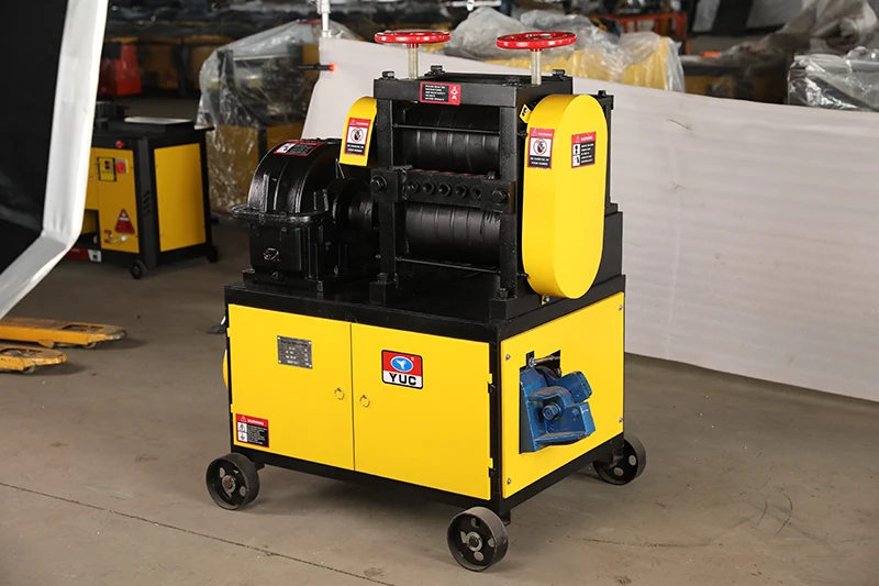 GX 6-14 5.5kw+2.2kw 3phase 6-14mm wasted second-hand steel bar recycling straightening machine