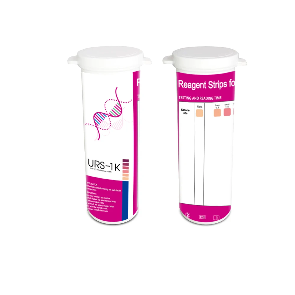 Urine test strips URS-1K Ketone bottle packing CE ISO reagent strips for fitness