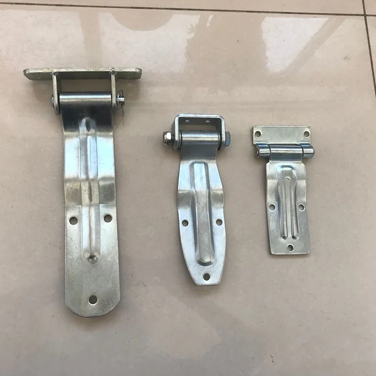 Cargo or Van container door hinge with pins and lugs or foundation