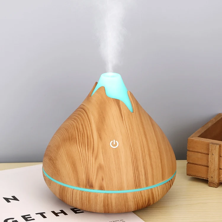 Wood Grain Portable Mini 350Ml Usb Car Humidifier Essential Oil Aroma Diffuser