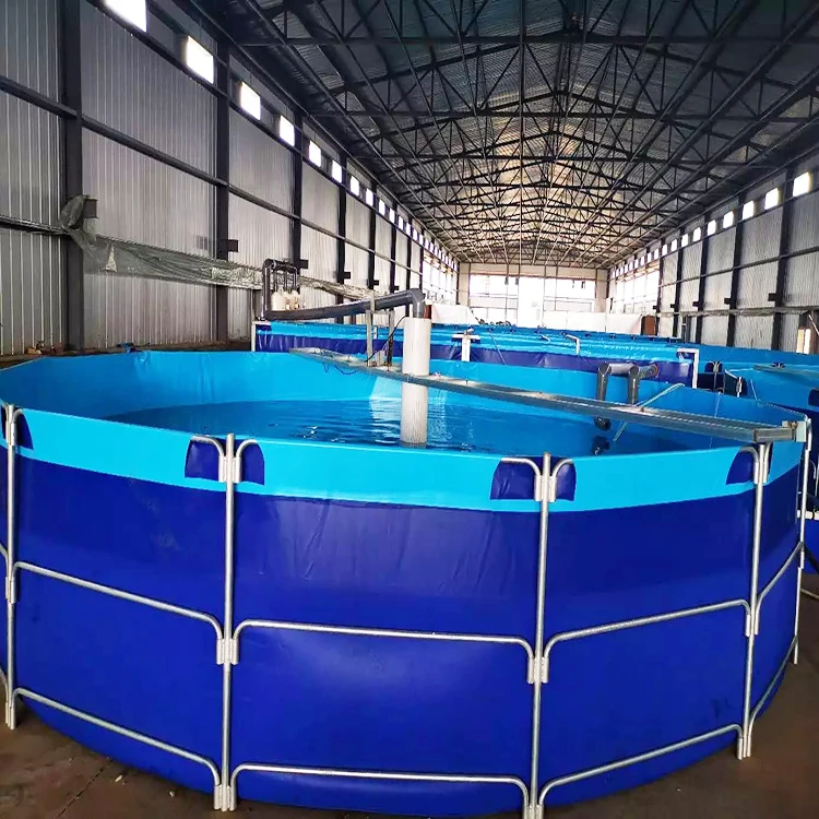 Super quality PVC Collapsible koi tank round plastic folding fish ponds