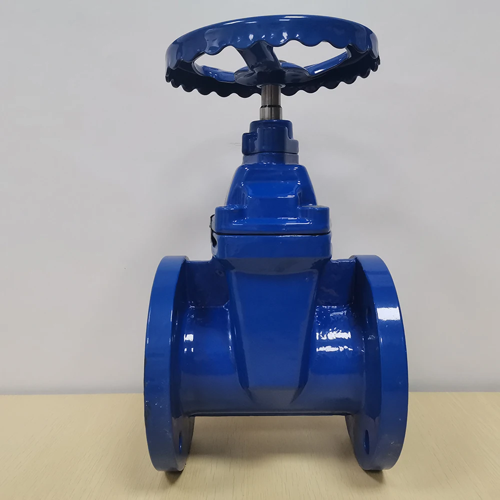 125LB GGG50 3 inch Soft Sealing Non-Rising Stem Resilient Seated cast iron Gate Valve Handwheel Flanged Gate Valve
