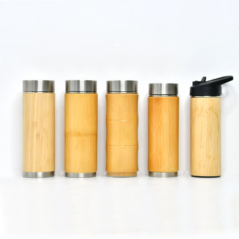 High Quality New Design Inner Stainless Steel Bamboo Tumbler for Loose Leaf Tea