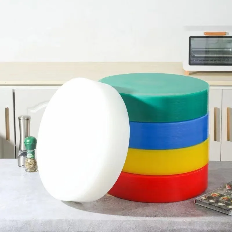 High quality cutting board block Thick Cutting board round plastic butcher use for commercial kitchen