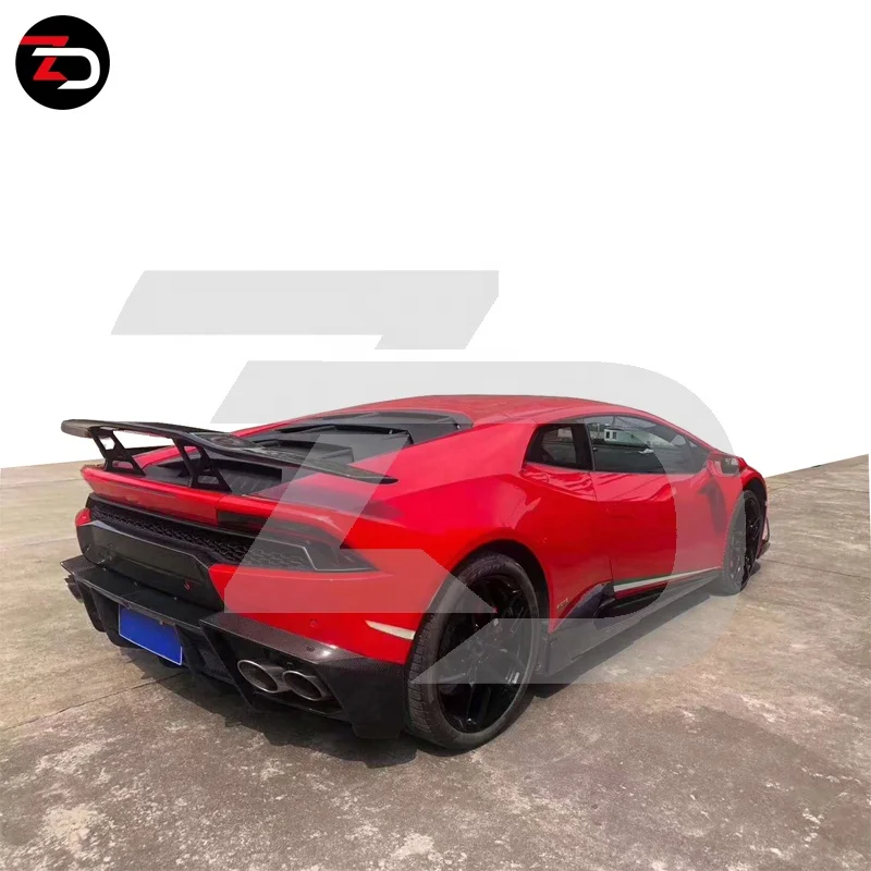 Wholesale MS Style For Huracan LP610 Carbon Fiber Body Kit Front Lip Side Skirt