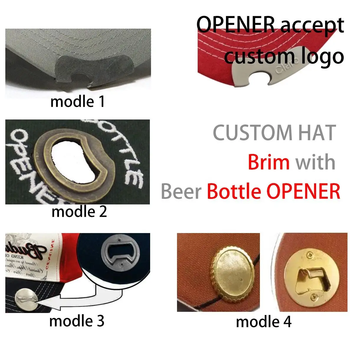Snapback Custom Hat with Metal Beer Bottle Opener Baseball Cap Senior Spring and Summer Senior High Quality Cap Trucker Hats