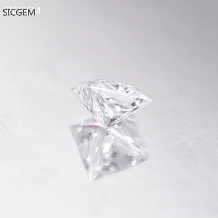 SICGEM Jewelry Princess Cut Moissanite Stone Factory Direct VVS D Colorless Wholesale Moissanite Price