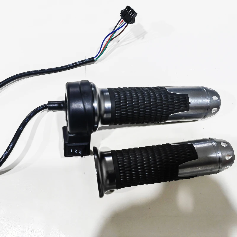 cheap 3 Gears Speed Switch e bike parts electric bicycle parts twist throttle handle for scooter tricycle