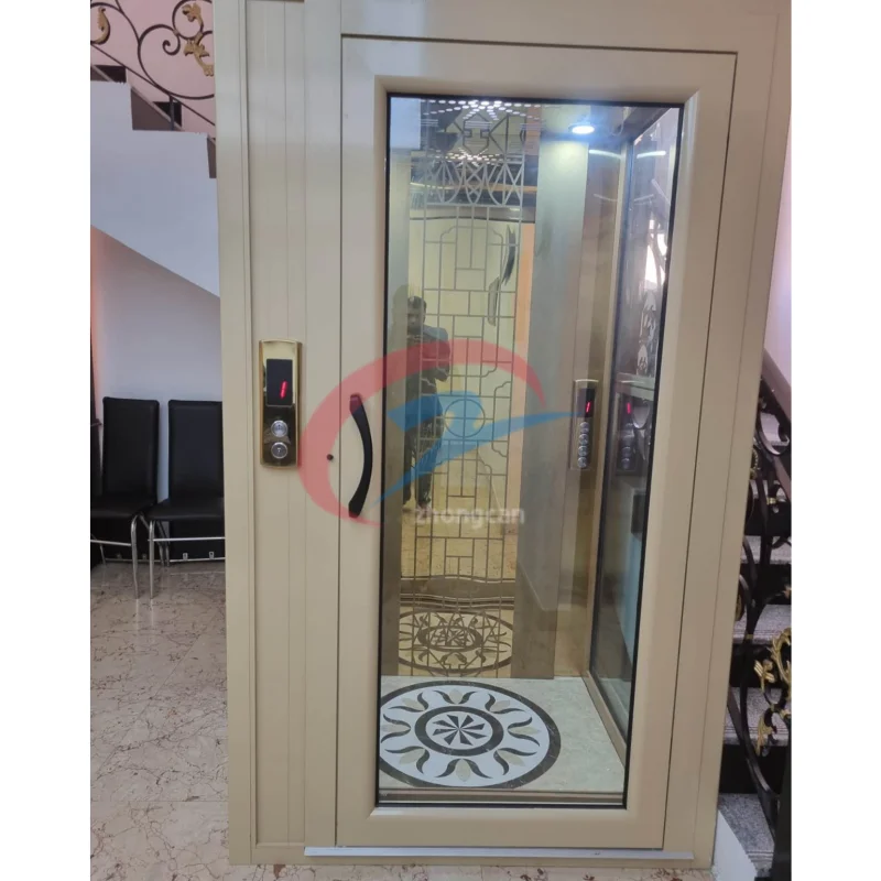 Factory price outdoor indoor villa lift 320kg 400kg 3 Floor home electric elevators residential elevator lift for house