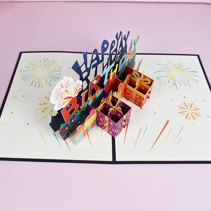 Creative 3d Merry Christmas Cards Holiday Greetings Handmade Christmas Pop Up Greeting Cards Postcards Gifts With Envelope