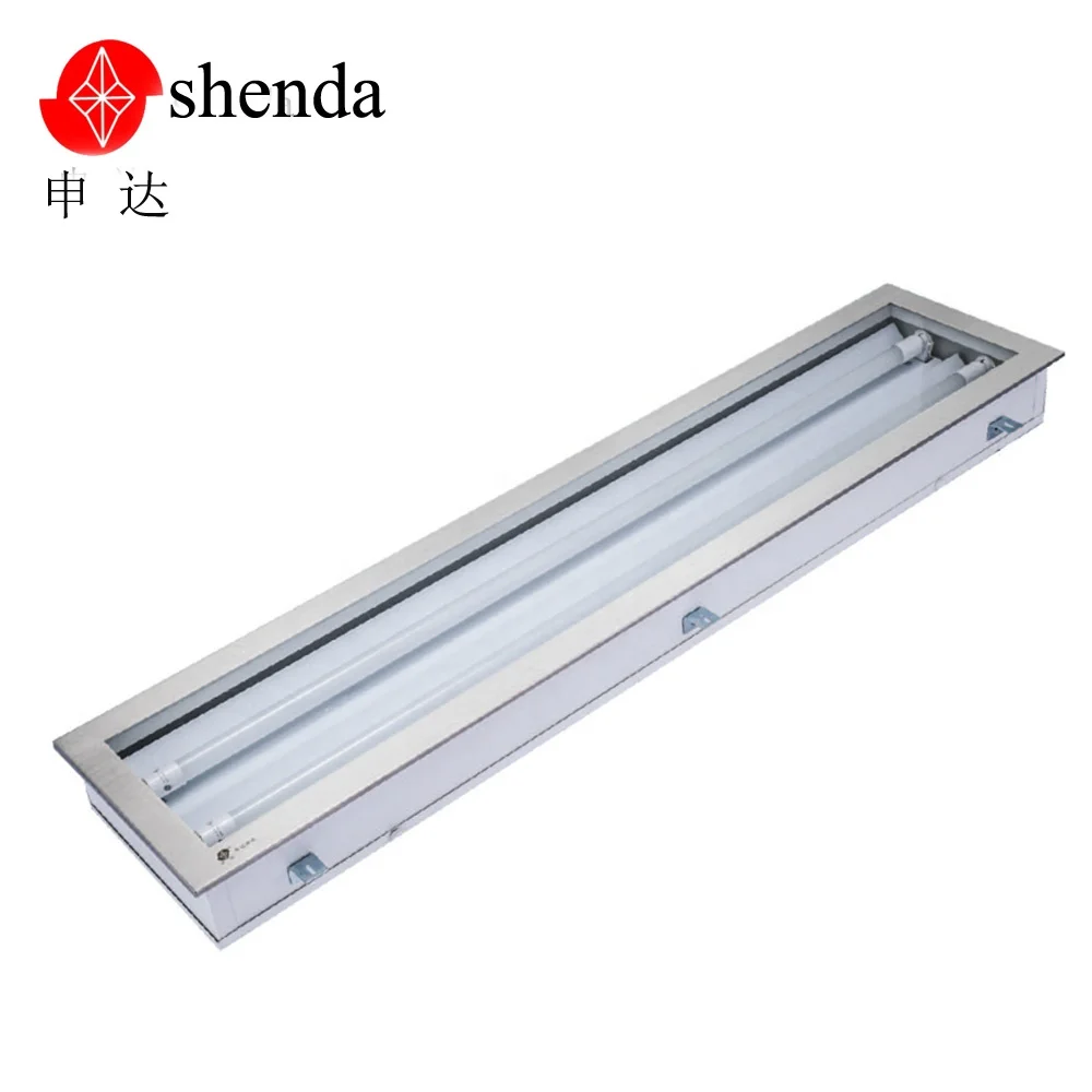 
T5 T8 twin tube 1x4ft fluorescent/led light fittings with reflector 