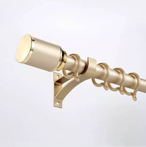 2023 new Luxury gold multifunction suction 46-92 inches big  28mm shower curtain rod pole