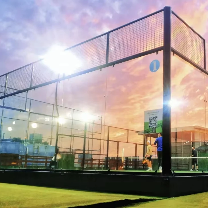 High Quality 10*20m Different Design Padel Court Padel Tennis Court Full Panoramic