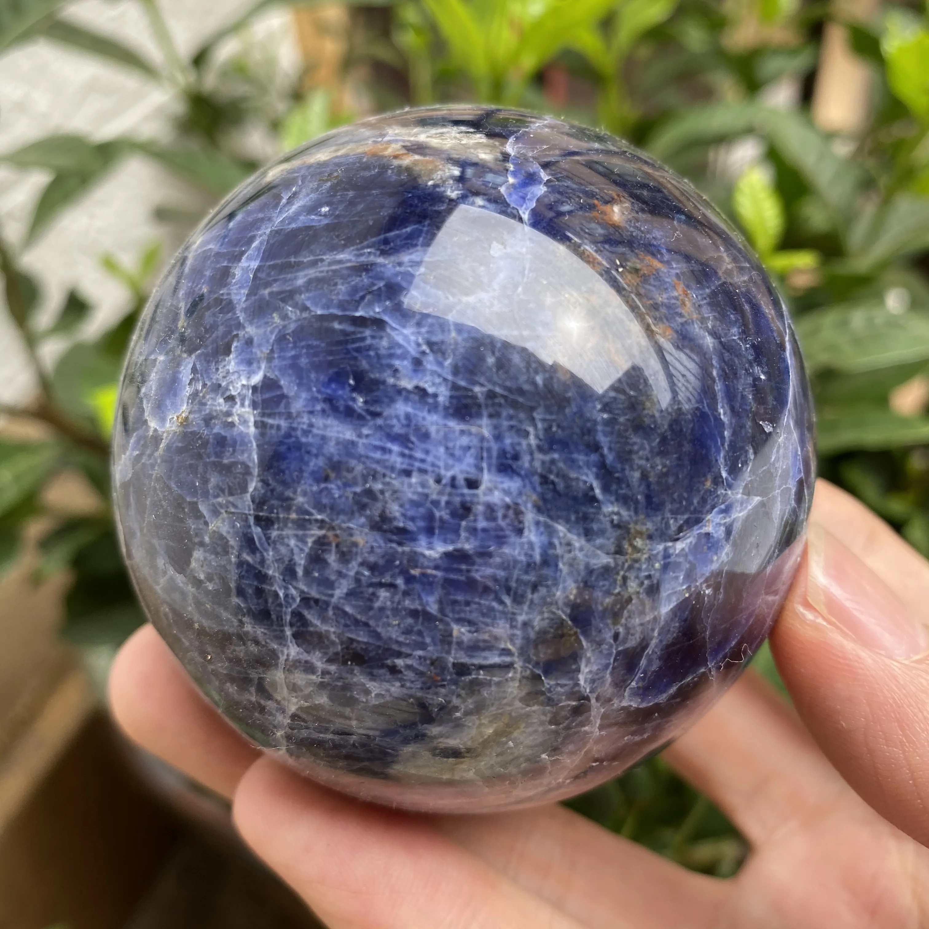 Natural Amethyst Round Single Sodalite Crystal Tower Point  Raw Stone Custom