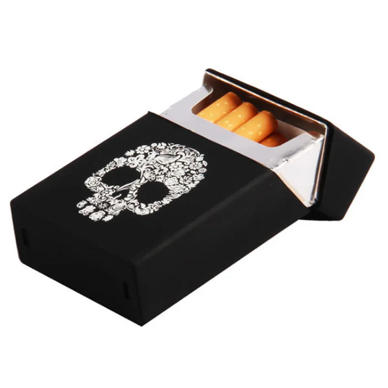 custom printing smell proof pocket magnet rubber metal silicone cigarette case