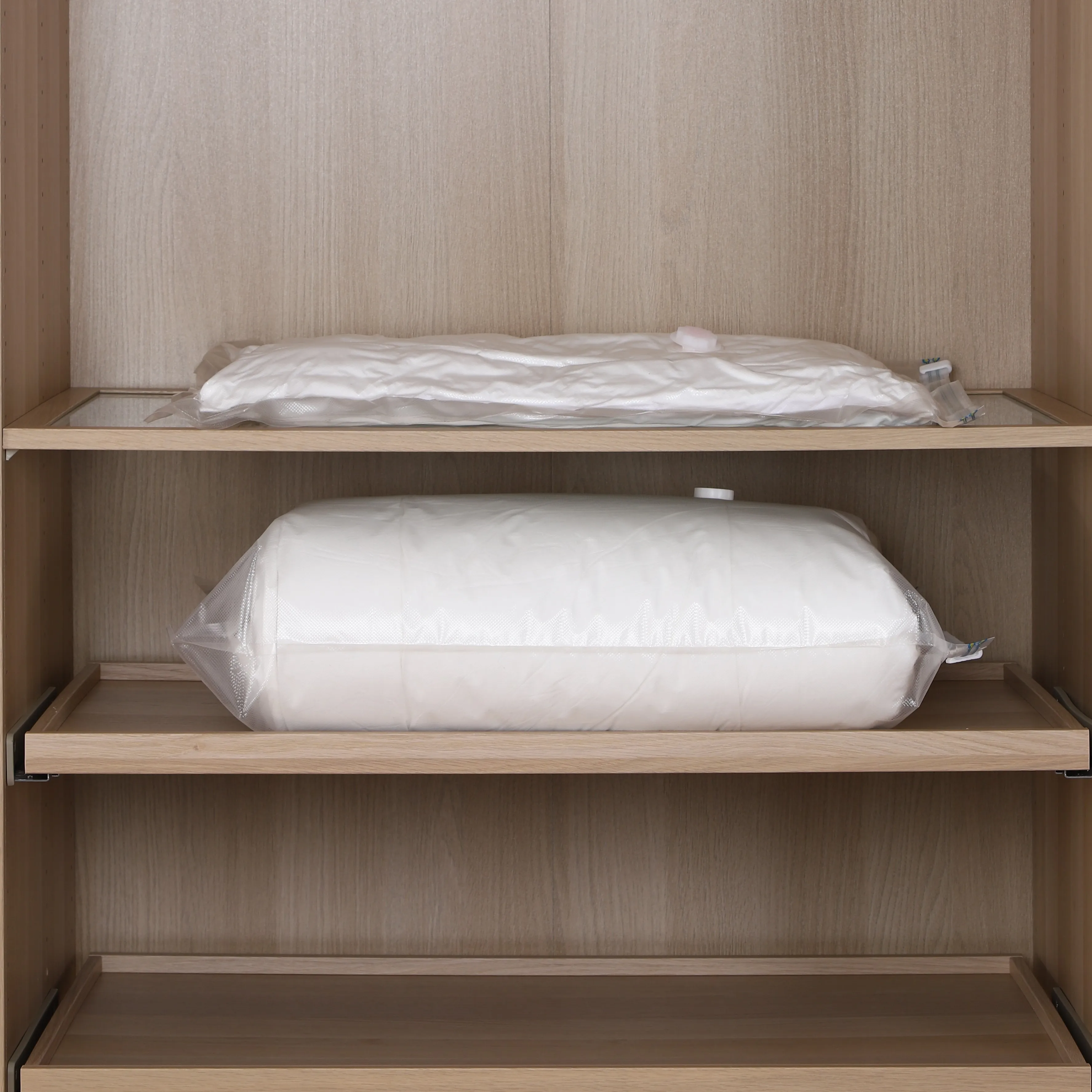 Plastic Nylon Double Zipper Quilt Duvet Reusable Storage Bag Reusable Quilt Duvet Vacuum Storage Bags Clothing Organizer Bag