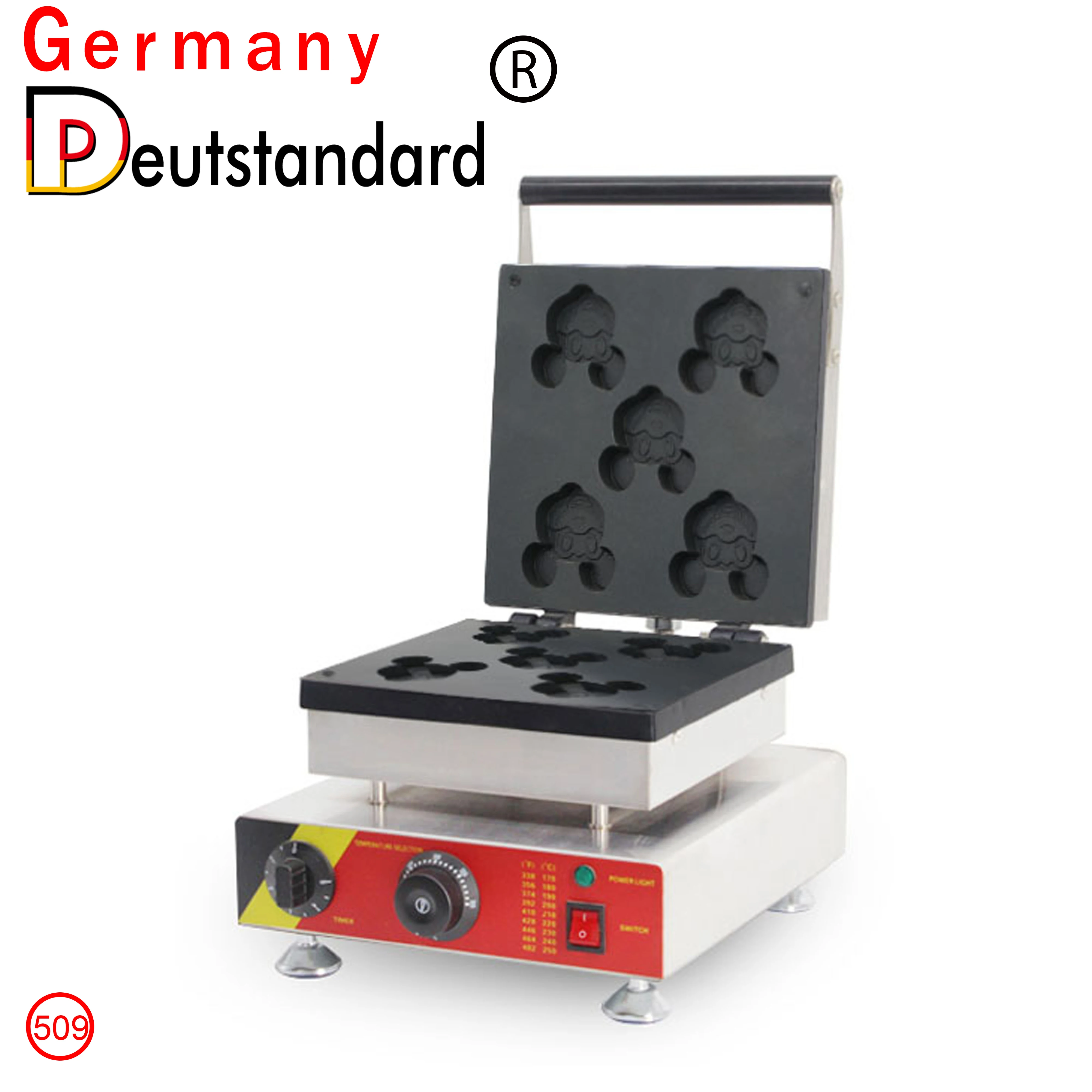 Germany Deutstandard commercial snack machine mickey mouse waffle  maker for sale