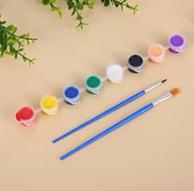 High Quality 8 Pcs Eco Friendly Acrylic Paint With Brush