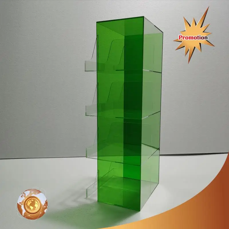 4 shelves acrylic mobile charger display,USB cable display,phone accessories display