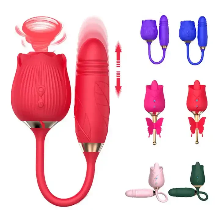 Hot Sale sex toys adult g spot red rose vibrator for women clitoral sucking vibrator