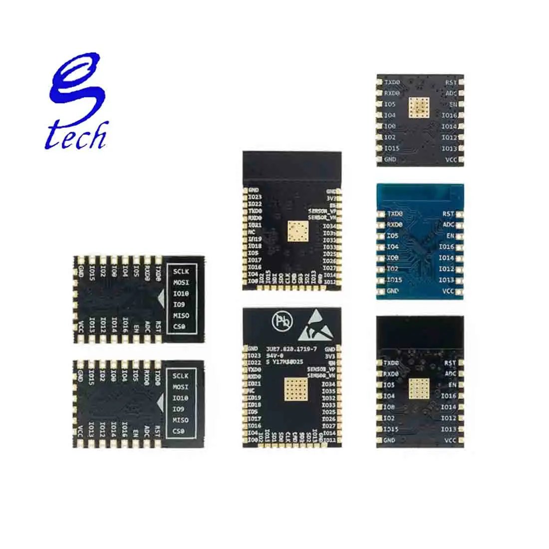 1pcs ESP8266 ESP-01 ESP-01S ESP-07 ESP-07S ESP-12 ESP-12E ESP-12F ESP-32 serial WIFI wireless module wireless transceiver 2.4G