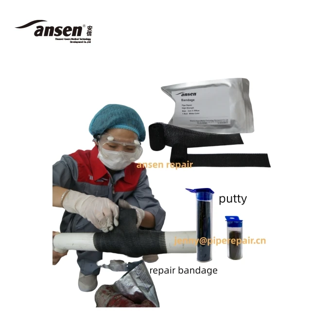 Anti-Corrosion Pipe Wrapping Fast Curing Repair Bandage water activated fiberglass tape