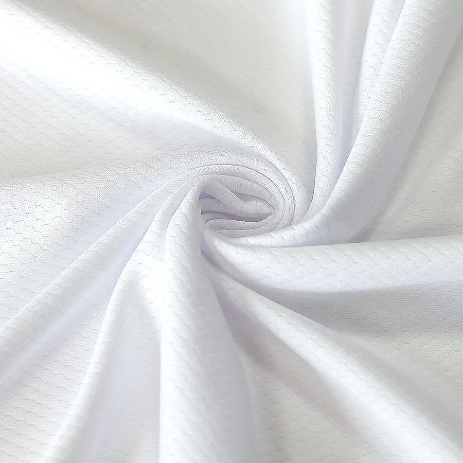 Thin and silky white 30d satin chiffon fabric printing material for making sportswear digital printing