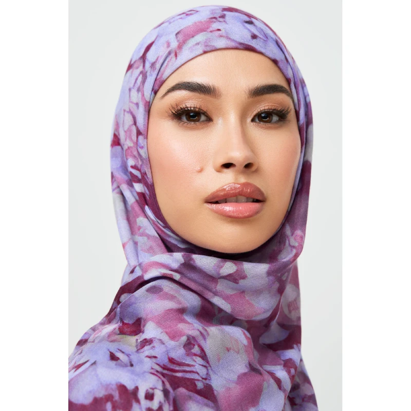 FRC printed tie dye chiffon hijab print silk hijab women scarf silk chiffon hijab scarf glitter shawl