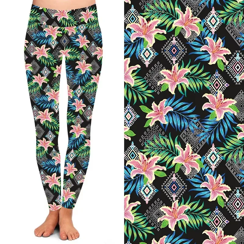 Dropshipping Custom Hot sale  quality high waist butter soft skeleton bone abstract dinosaur leggings