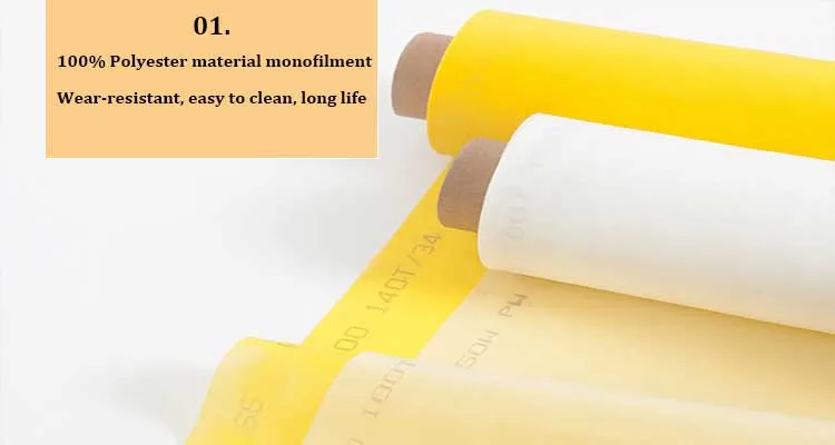 China Hot Sale polyester monofilament printing screen mesh polyester wire mesh printing mesh suppliers