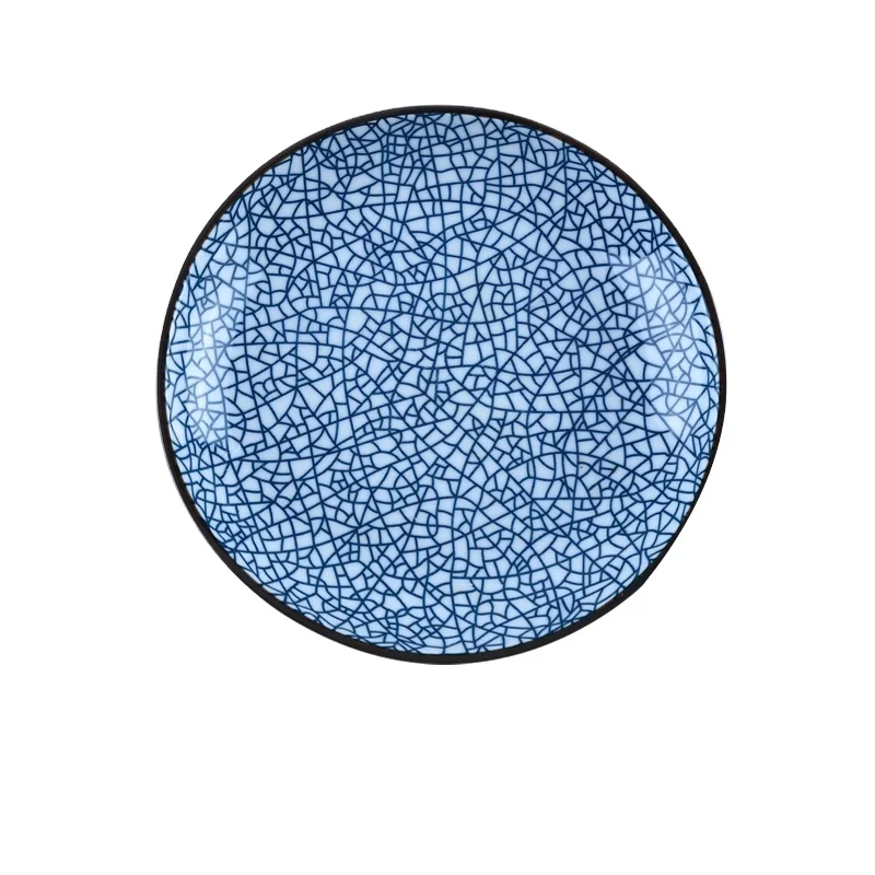 Фарфоровая тарелка, 6,7 дюйма, в японском стиле, ретро-серия, для закусок, стейков, лапши, боковые блюда, керамическая тарелка для завтрака